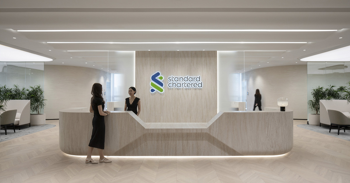 多元、包容的渣打銀行上海總部辦公室裝修設(shè)計(圖1)
